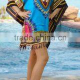 Vintage Retro HIPPIE BOHO GYPSY ART Music Festival African Dashiki Fringe Shirt Shirts thumbnail-2