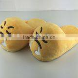 2015 China Supplier Soft Velvet Home Girls Emoji Slipper