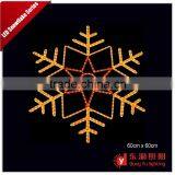 Shopping Mall Holiday Decoration Hanging Snowflake/ Christmas 2D Motif Snowflake Light thumbnail-2