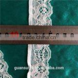 Silver French Nylon Bulk Lace Trim, Jacquard Decorative Thin Lace Trim With Shiny Yarn thumbnail-3