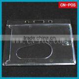 Transparent Hard Plastic Credit Card Holder for Display