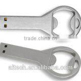 Customized Stainless steel USB Pendrive USB Bottle Opener with 2GB,4GB,8GB