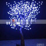 2m White Artificial Outdoor Lighted Cherry Blossom Trees