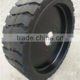 Genie Scissor Lift Platform Wheel Solid Tire With Rims Wheel 22x7x17 3/4 thumbnail-4