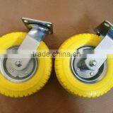 PU Foma Industrial Elastic Wheel With Bearing thumbnail-6