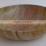 TEAKWOOD BLACK ZEBRA MARBLE BOWLS thumbnail-3