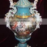 Floral Design Ceramic Whorl Prize Cup, Spring Spirit Blue Prize Cup thumbnail-1