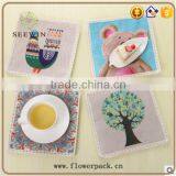 Wholesale Felt Cute Silica Gel Cup Mat thumbnail-3