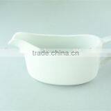 Cheap Ceramic Custom Bulk Plain White Gravy Boat thumbnail-1