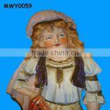 A Beautiful Gypsy Girl Bisque Porcelain Figurine thumbnail-1