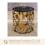 New Design Marble Top Metal Side Table thumbnail-1