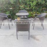 Garden Furniture Aluminum Coffee Table and Chair Set thumbnail-4