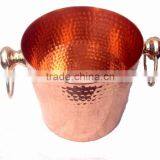 BPA FREE SOLID COPPER ICE BUCKET, 100% PURE COPPER WINE COOLER thumbnail-3