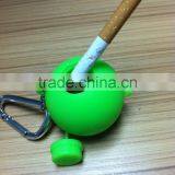 Rubber Silicone Soft Eco-Friendly Portable Round Shape Ashtray Holder thumbnail-1