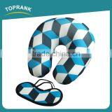 Toprank Wholesale Design Custom Logo Magic Cube Printed Eyemask Microbead Neck Pillow Travel Sleep Set Travel Airline Kit thumbnail-5