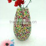 Personalized Lamp Shape Multi-colored Mosaic Unique Handmade Cheap Wholesale Glass Vase thumbnail-6