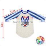 Easter Bunny Embroidery Sequin Kids Tshirts Fashion New Pattern Long Sleeve Easter Kids Raglan Shirts thumbnail-1