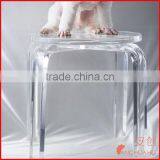 Lucite Furniture_clear Round Stool thumbnail-3