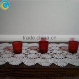 Red Glass Tea Light Holde thumbnail-5