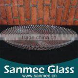 New Designr Glass Plate Glass Charger Plate Wholesale Clear Glass Fruit Bowls Plate thumbnail-1