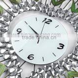 Red Flower Metal Heart Wall Digital Clock thumbnail-3