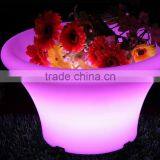 Led Lighting Flower Planter, 16 Colors Change Plastic Led Illuminate Flower Pot thumbnail-1
