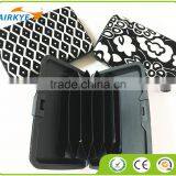 Flocking Leather & Aluminium Business Credit Card Holder RFID Wallets thumbnail-1