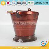 Garden galvanized or iron landscape pots planters landscaping cheap flower potswith handle