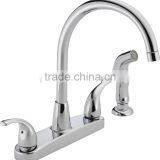 Dual Handle Roman Tub Filler Faucet Less Valve and Diverter thumbnail-1