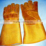 Long Leather Working Gloves thumbnail-1