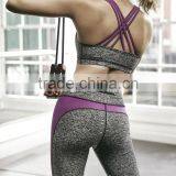 2016 Fashionable Marled Sexy Stripe Sport Bra HST8022 thumbnail-3