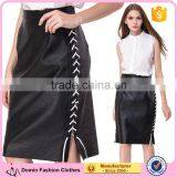 Domin Fashion Black PU Leather Design Skirts Women thumbnail-1