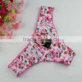 Stock Sale Promotion Cotton White With Flower Print Underwear Thong Panties Spande Gas Thong Cotton Women A Female T Pants Ladie thumbnail-1