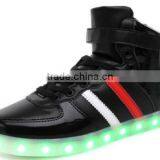 2017 Men Fashion Casual Ankle Shoes Flashing Rechargeable Wholesale thumbnail-1