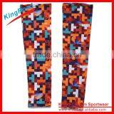 Custom Elastic Lycra Sublimation Slimming Arm Sleeves With UV Sun Protection thumbnail-2