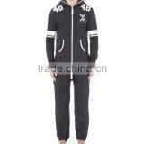 PA0046A Wholesale Cheap Black Printed Men's Jumpsuits With Hoodie thumbnail-1