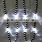 Diy Black Beads Luminous Halloween Skull Pendant Necklace White Skull Pendant Acrylic Beads Necklaces 2016 Halloween Gifts thumbnail-2