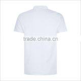 Guangzhou Custom New Design V Neck Men'S Cotton Polo Shirts In Pure White thumbnail-2