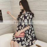 Zm10448a 2016 Ladies Summer Maternity Clothing Floral Pregnant Dresses thumbnail-2