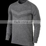 Mens Seamless Compression Long Sleeves Under Base Layer Tops thumbnail-1