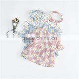 S17356A New Girls Printed Flower Blouse Casual Short Sleeved Children Blouse thumbnail-4