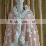 100% Polyester Coral Fleece Shawl thumbnail-1