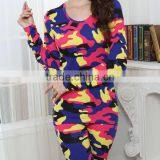 CUSTOM-MADE LADY'S CAMOUFLAGE DESIGN LONG JOHN UNDERWEAR PLUS SIZE THERMAL UNDERWEAR WHOLESALE thumbnail-2