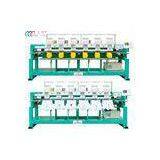 Industral Six Heads Tubular Embroidery Machine For Cap / Shirt With 9 Needles