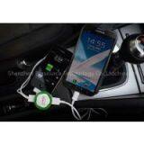 Newest 2-port USB Car Charger for IPhone 6 Samsung Portable Charger thumbnail-2