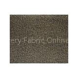 Dirt Resistance Faux Leather Upholstery Fabric With Printing Wooden Grain