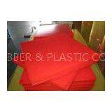 Bendable Virgin Polyurethane Plastic Sheets For Paper Making , Red PU Sheets