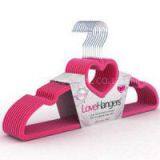 Factory direct sale velvet love hanger