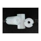 Small Plastic Injection Molding Products , RAL 9011 White POM Spacer Bush 10 X 15mm