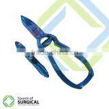 Blue Coated Cuticle Nail Nippers Pushers Toe Nail Cutters Scissors B-NCN-9